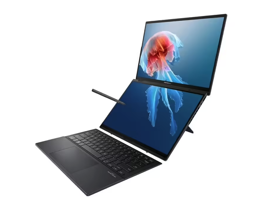 华硕预热新一代Zenbook DUO双屏笔记本 双电池+可拆卸键盘 CES2026亮相